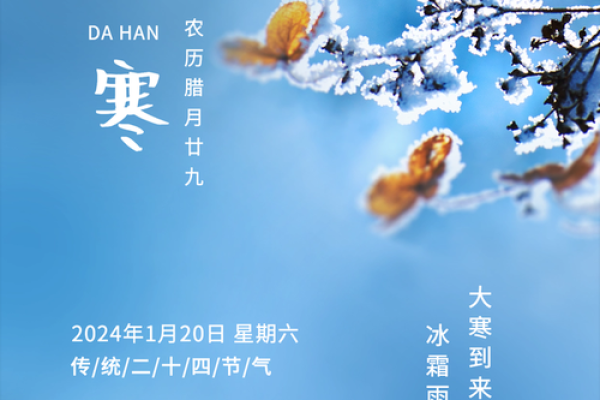 2020年大寒节气图片大全 2020大寒节气海报设计素材