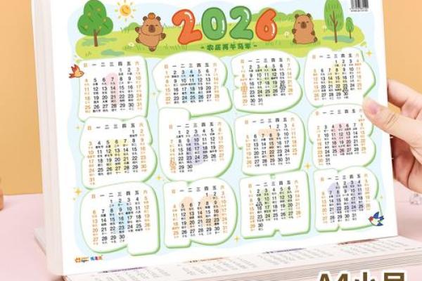 2026年1月份开业吉日专用日历