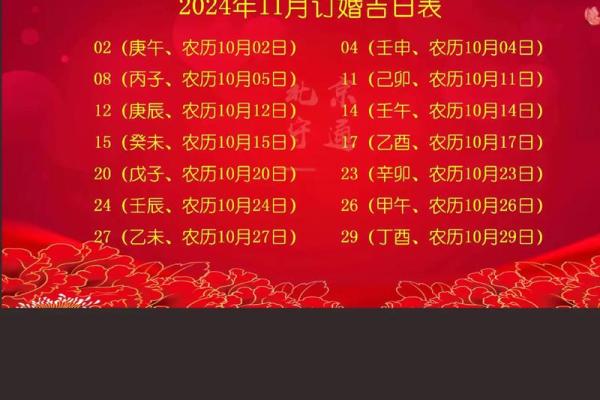 2026年嫁娶吉日一览表