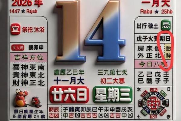 2026年1月的黄道吉日