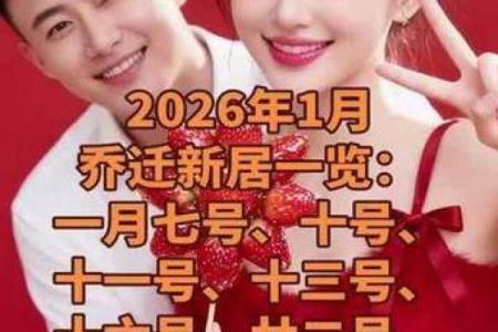 2026年1月适合搬家入宅的日子