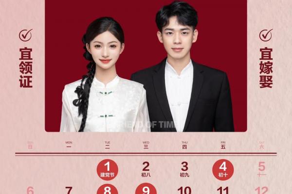 2026年4月领证吉日日历，精选黄道吉日速查