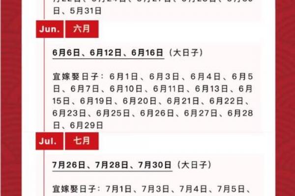 七月份订婚黄道吉日，2026年7月哪天最吉利？