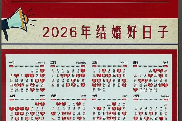 2026年8月份结婚好日子推荐，宜嫁娶吉日查询
