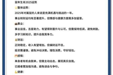 2025属鼠人的全年运势1984年出生(2025属鼠人的全年运势1984年出生老黄历)