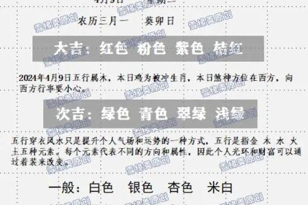 2025年4月26日五行穿衣每日分享(2021.4.26日五行穿衣)