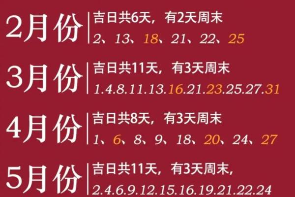 5月份黄道吉日(2024年7月份黄道吉日)