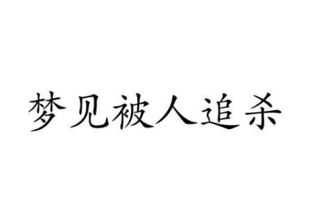 梦见被人追杀什么意思