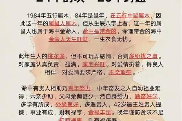 1984属鼠女2025年每月运势及运程(1984年属鼠女在2024年的运势)