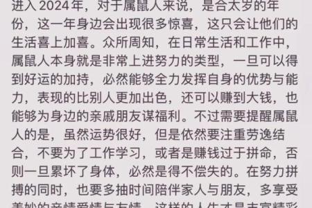 属鼠人今年的运势(属鼠人今年的运势财运怎么样)