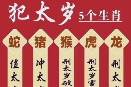 2025年犯太岁的生肖