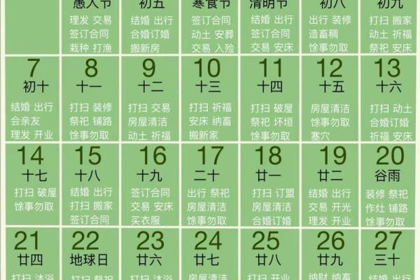 4月适合开运的黄道吉日 2024年4月开运吉日查询