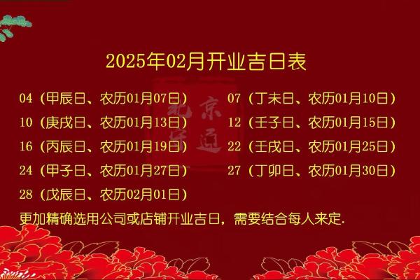 农历2025年十月开业吉日查询 2025年农历十月开业黄道吉日