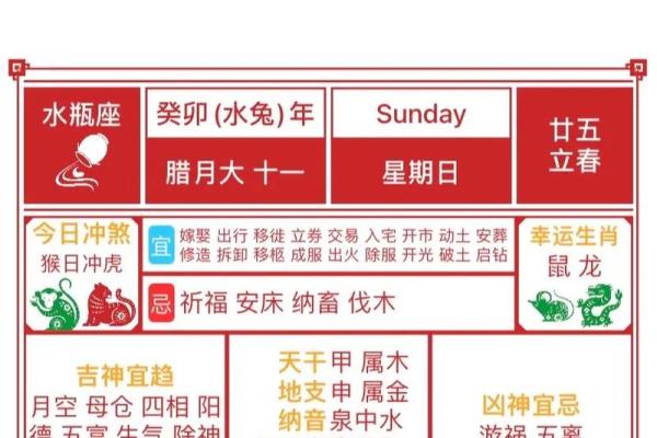 2021年正月黄道吉日