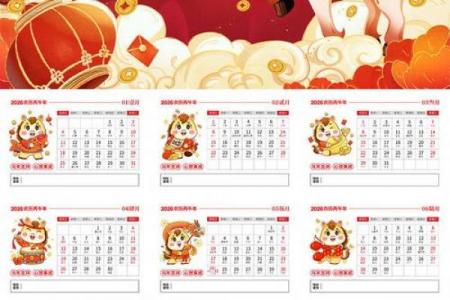 2026年6月开业吉日专用日历，精选黄道吉日助您开业大吉