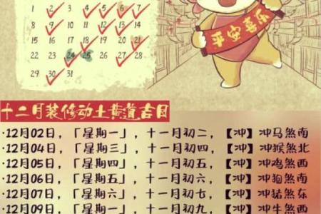 装修吉日12月哪天适合装修